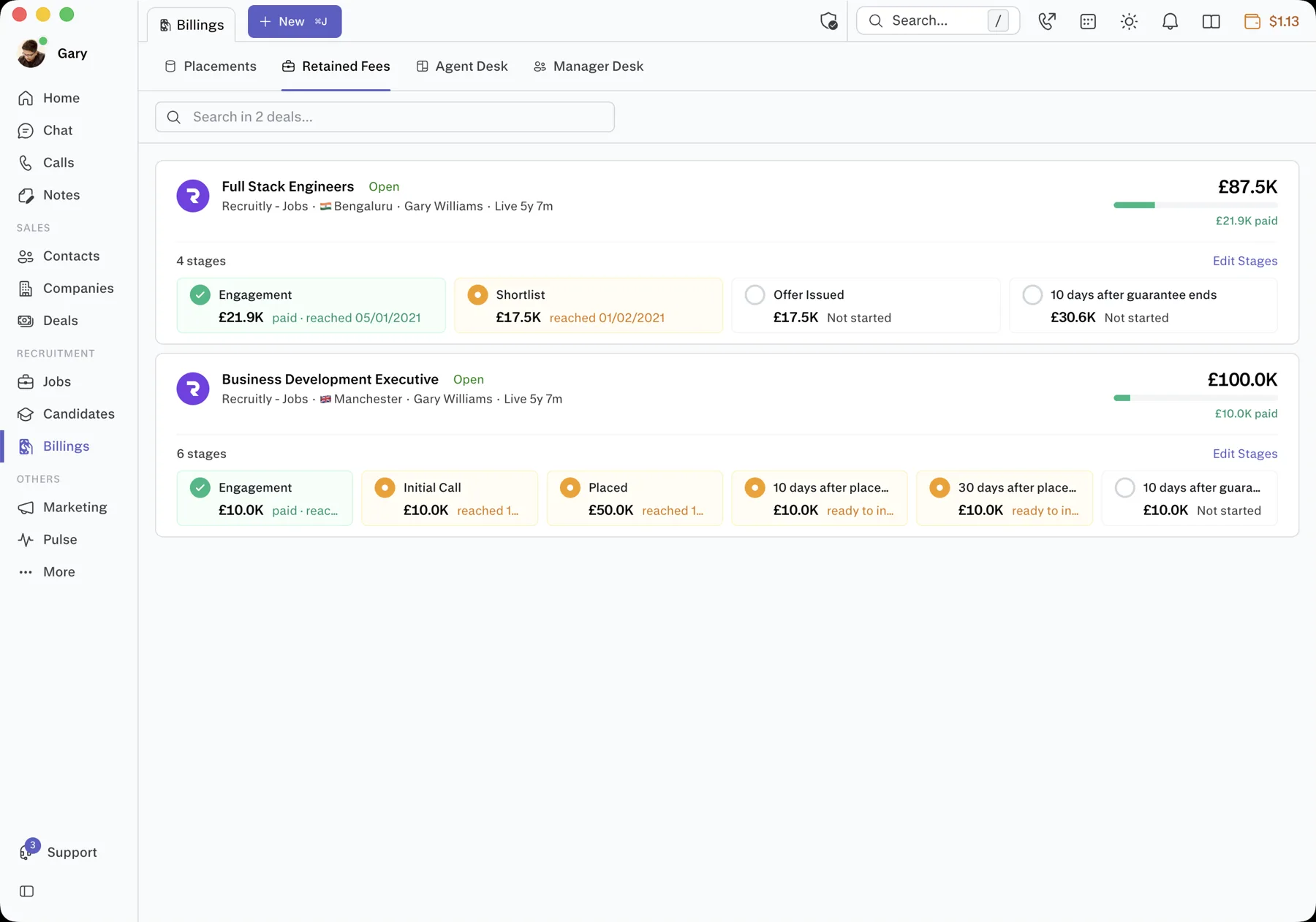 Recruitly — Billings